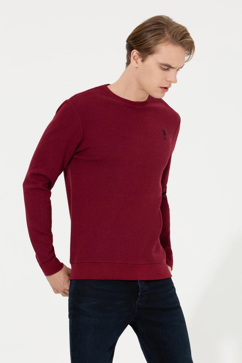 Erkek Vişne Sweatshirt