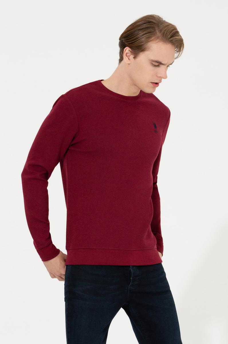 Erkek Vişne Sweatshirt