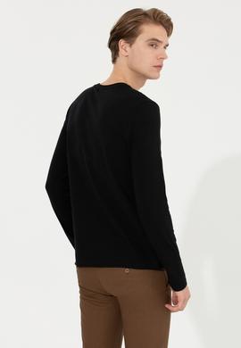 Erkek Siyah Basic Sweatshirt - 50253131024