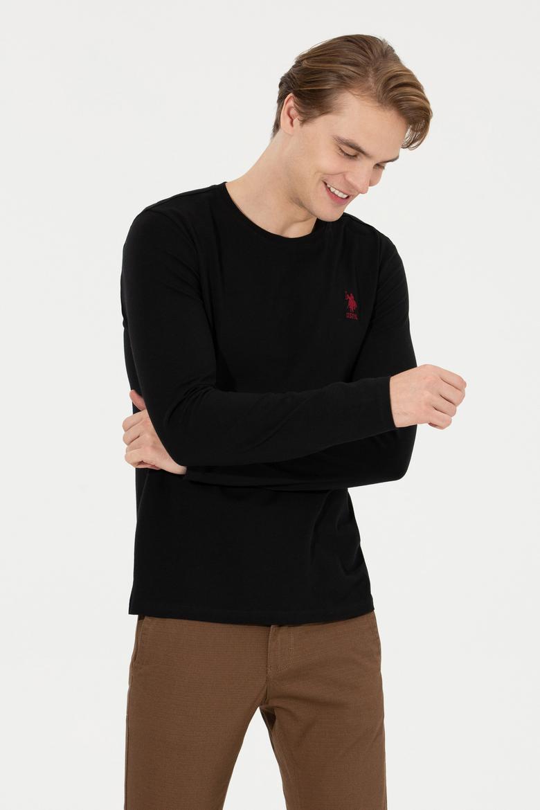 Erkek Siyah Basic Sweatshirt - 50253131024