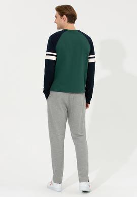 Erkek Gri Melanj Eşofman Altı - 50257283051