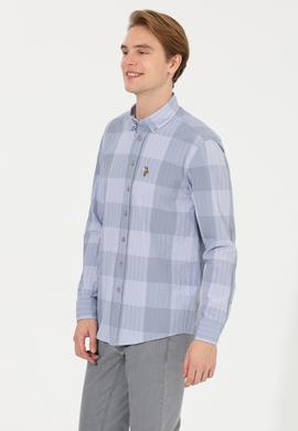 Erkek Ekoseli Gri Gömlek - 50254134041