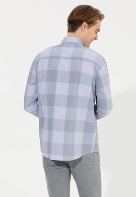 Erkek Ekoseli Gri Gömlek - 50254134041