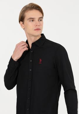Erkek Siyah Uzun Kollu Basic Gömlek - 50253872021