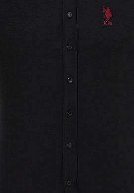 Erkek Siyah Uzun Kollu Basic Gömlek - 50253872021