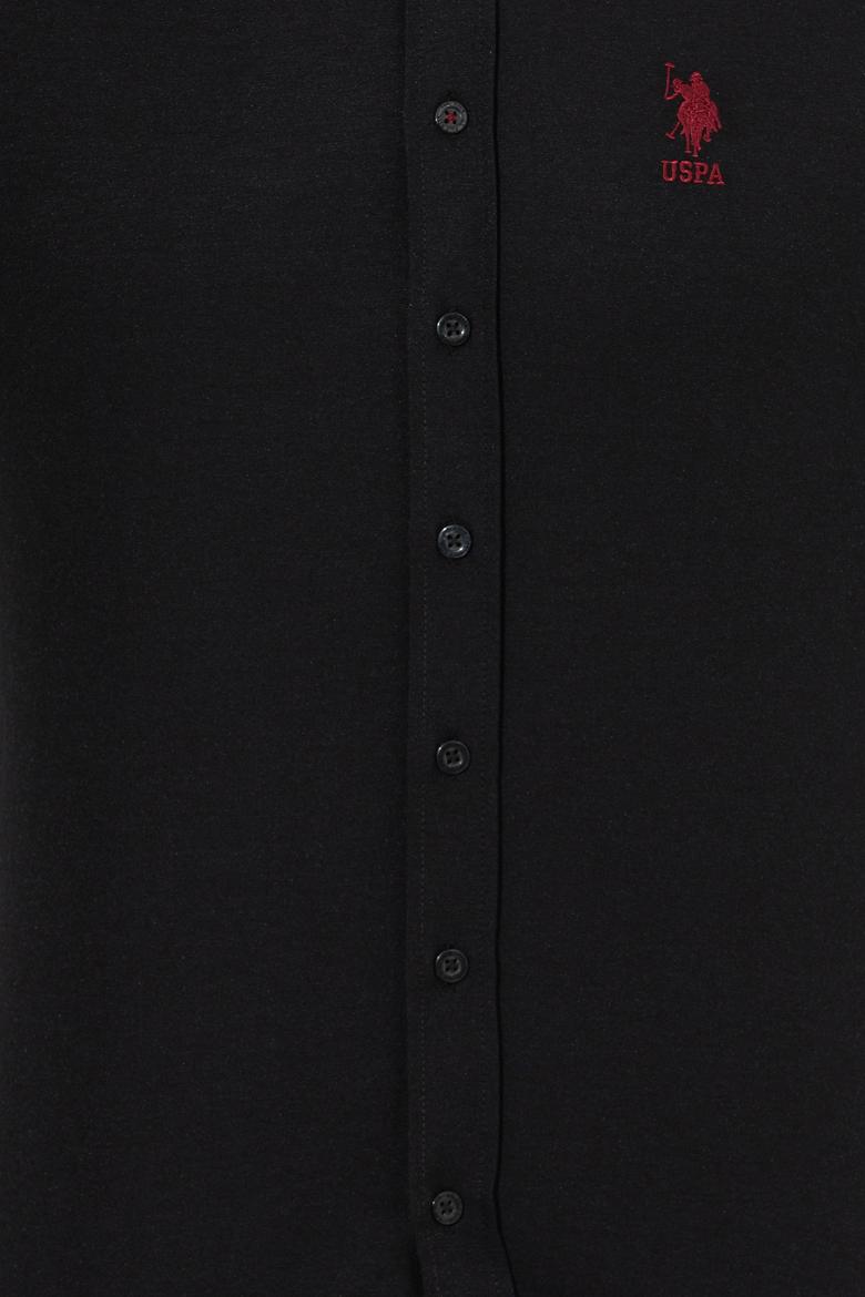 Erkek Siyah Uzun Kollu Basic Gömlek - 50253872021