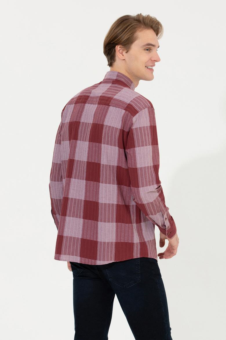 Erkek Ekoseli Kırmızı Gömlek - 50254134032