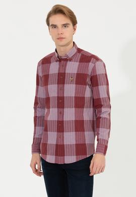 Erkek Ekoseli Kırmızı Gömlek - 50254134032