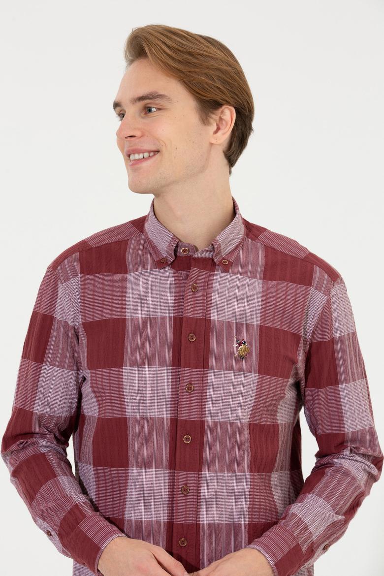 Erkek Ekoseli Kırmızı Gömlek - 50254134032