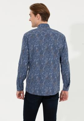 Erkek Mavi Uzun Kollu Gömlek - 50254534009