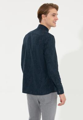Erkek Lacivert Uzun Kollu Gömlek - 50254534018