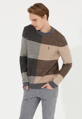 Erkek Gri Melanj Kazak - 50256676020