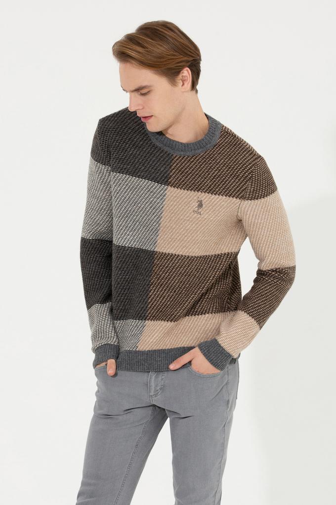 Erkek Gri Melanj Kazak