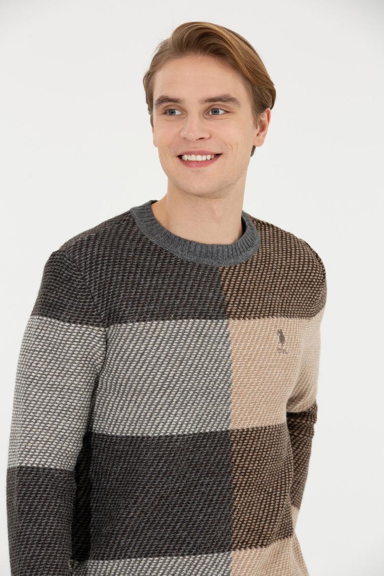 Erkek Gri Melanj Kazak - 50256676020