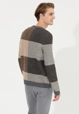 Erkek Gri Melanj Kazak - 50256676020