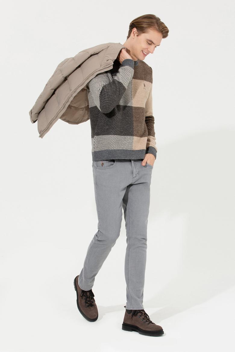 Erkek Gri Melanj Kazak - 50256676020