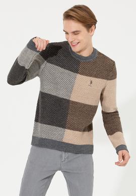 Erkek Gri Melanj Kazak - 50256676020