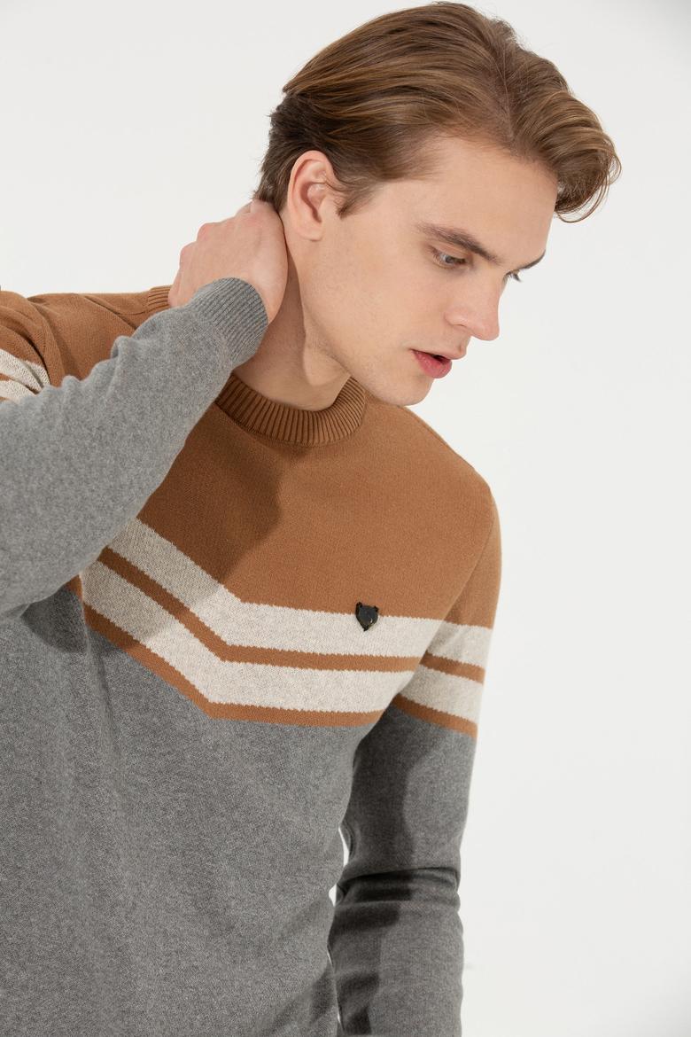 Erkek Gri Melanj Kazak - 50256675009