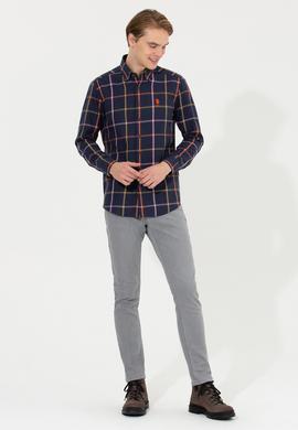 Erkek Lacivert Uzun Kollu Gömlek - 50254085016