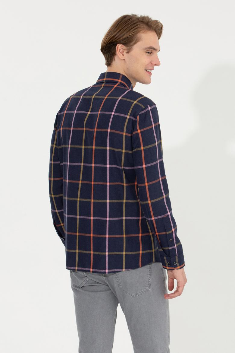 Erkek Lacivert Uzun Kollu Gömlek - 50254085016