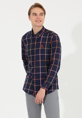 Erkek Lacivert Uzun Kollu Gömlek - 50254085016