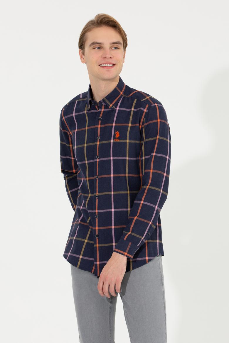 Erkek Lacivert Uzun Kollu Gömlek - 50254085016