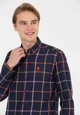 Erkek Lacivert Uzun Kollu Gömlek - 50254085016