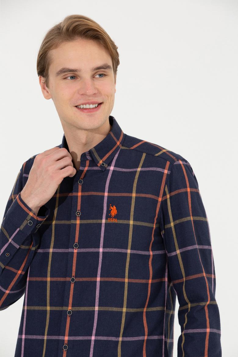 Erkek Lacivert Uzun Kollu Gömlek - 50254085016