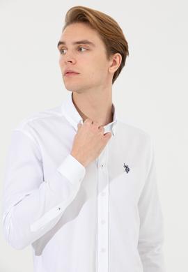 Erkek Beyaz Uzun Kollu Basic Gömlek - 50256698018