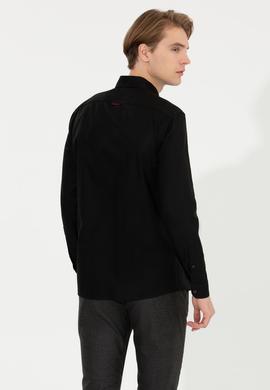 Erkek Siyah Uzun Kollu Basic Gömlek - 50256698050