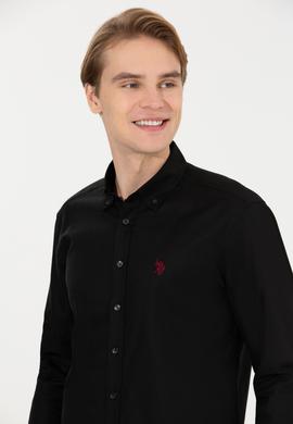 Erkek Siyah Uzun Kollu Basic Gömlek - 50256698050