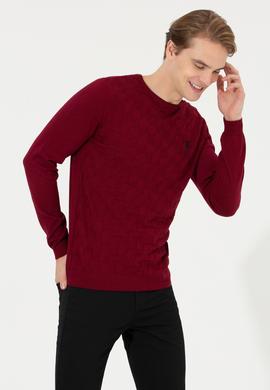 Erkek Vişne Basic Kazak - 50251882091