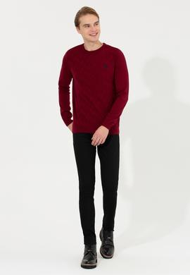 Erkek Vişne Basic Kazak - 50251882091