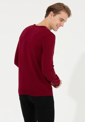 Erkek Vişne Basic Kazak - 50251882091