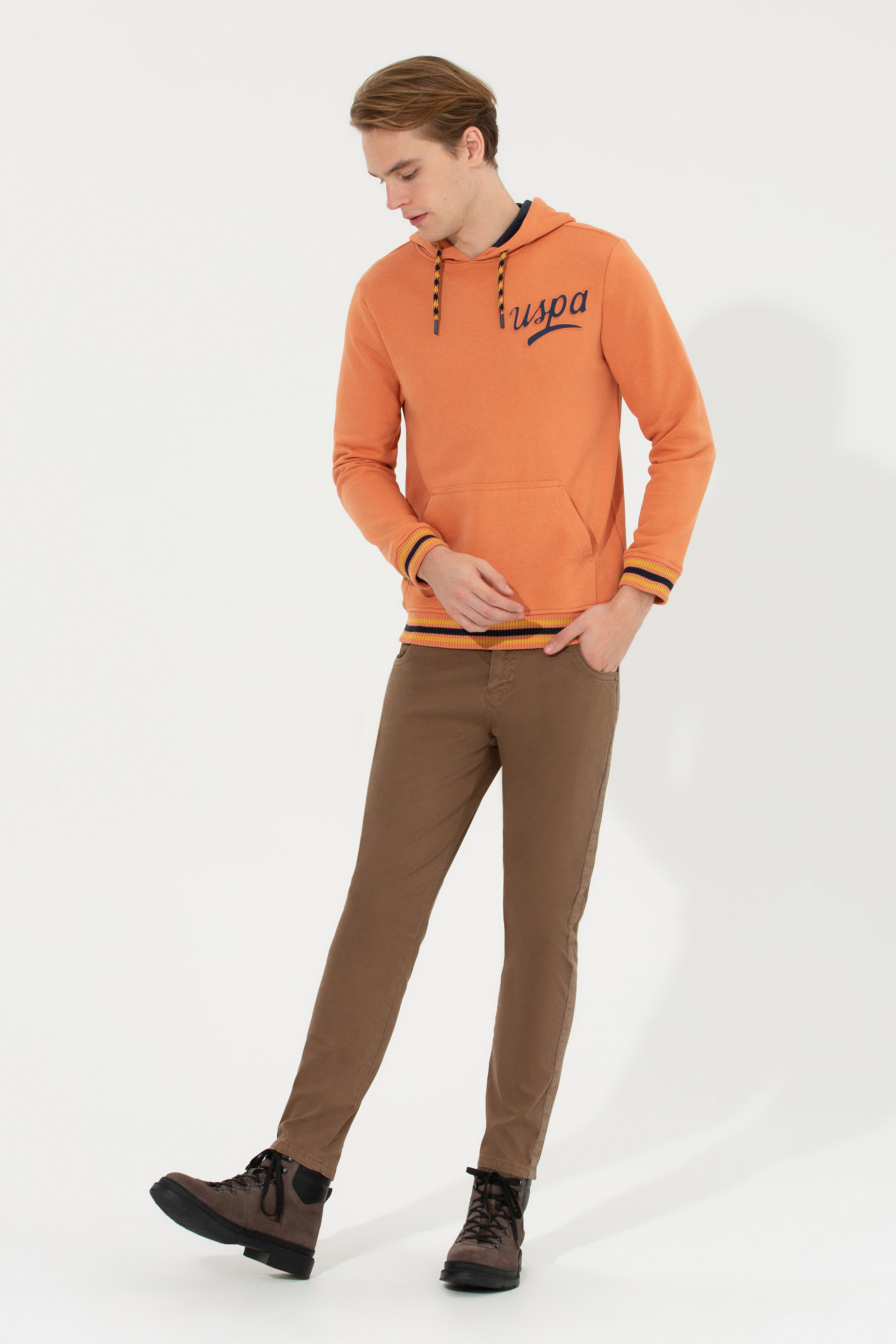 Erkek Carrot Fit Coconut Kanvas Pantolon - Image 3