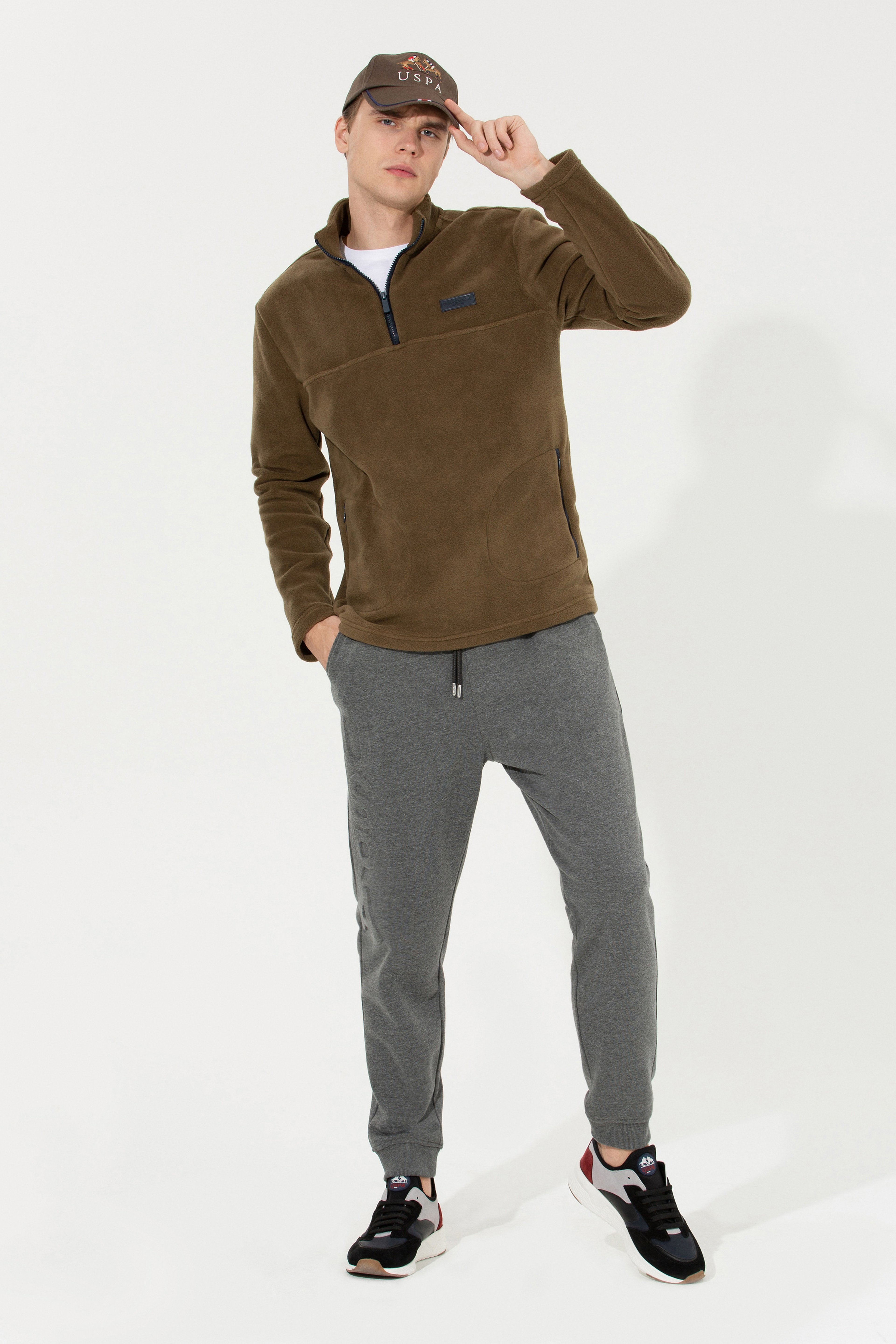 Erkek Coconut Dik Yaka Sweatshirt - Image 2