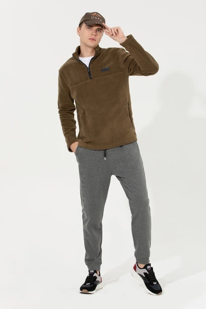 Erkek Coconut Dik Yaka Sweatshirt
