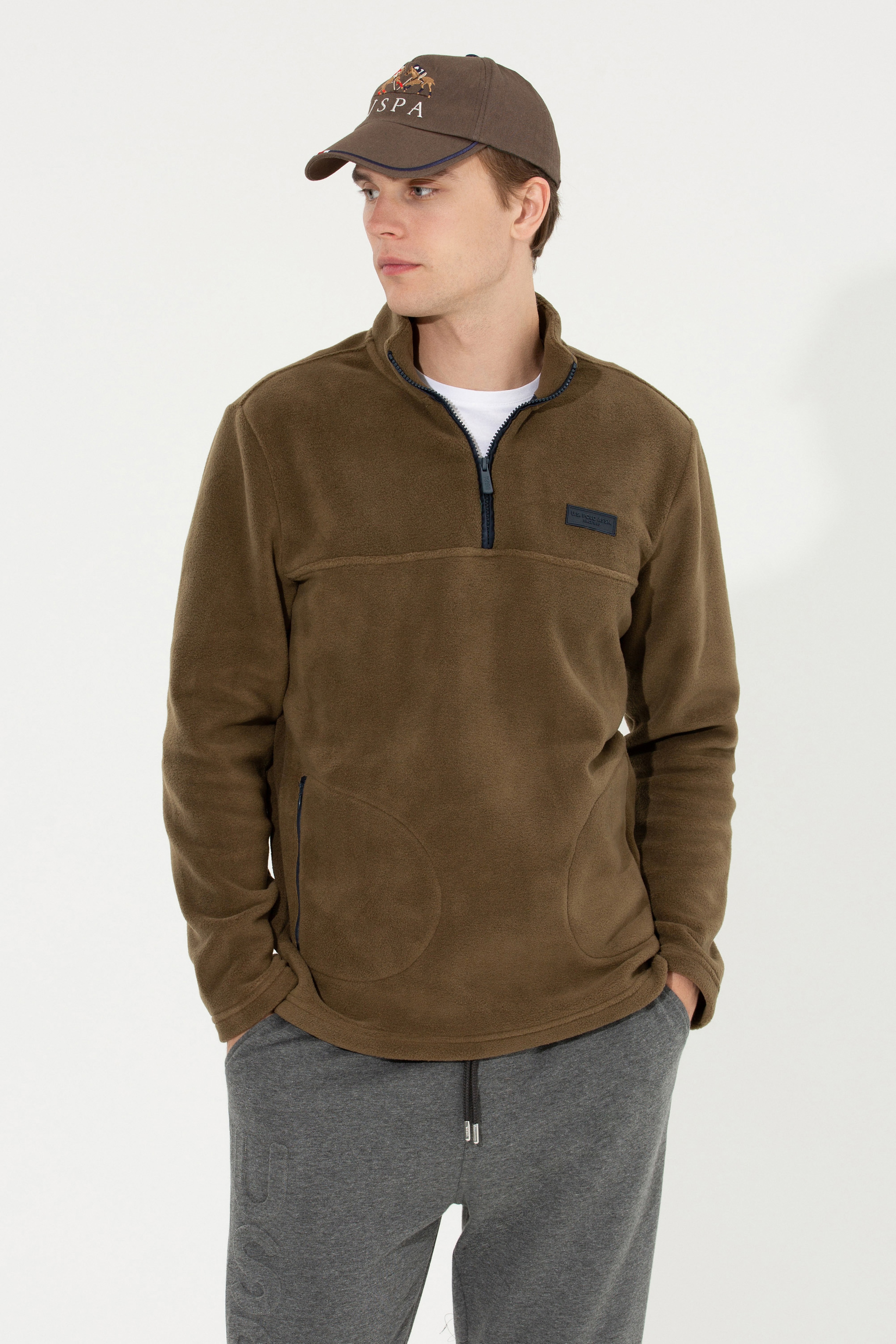 Erkek Coconut Dik Yaka Sweatshirt - Image 4