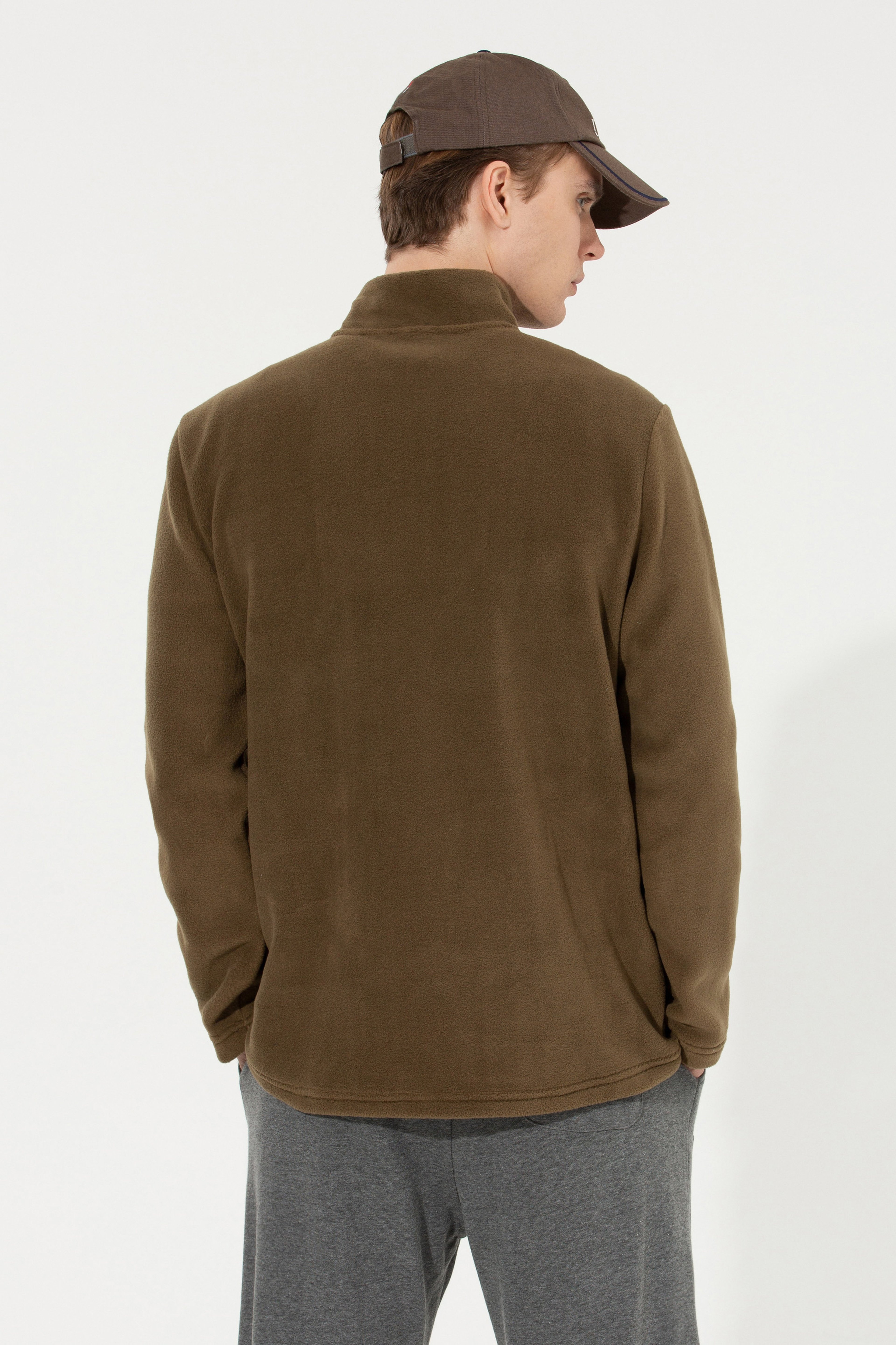 Erkek Coconut Dik Yaka Sweatshirt - Image 5