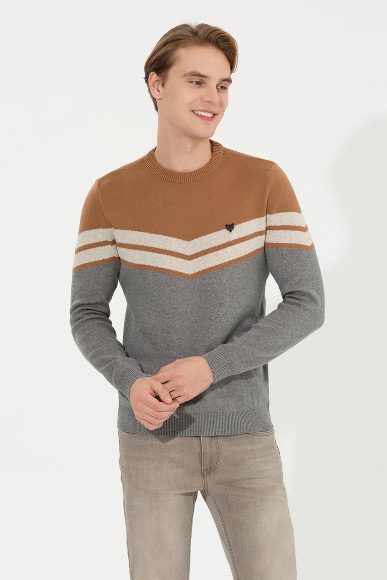 Erkek Gri Melanj Kazak - 50256675009