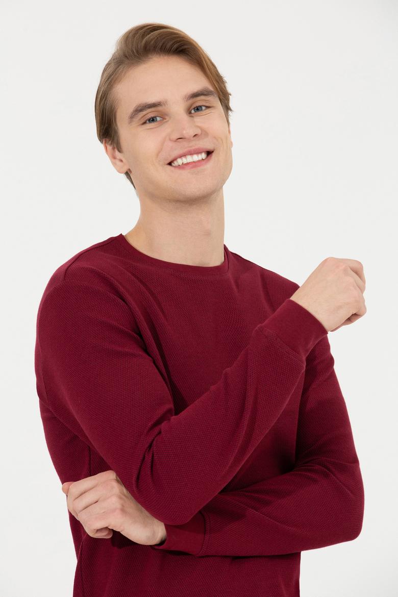 Erkek Vişne Sweatshirt - 50253110020