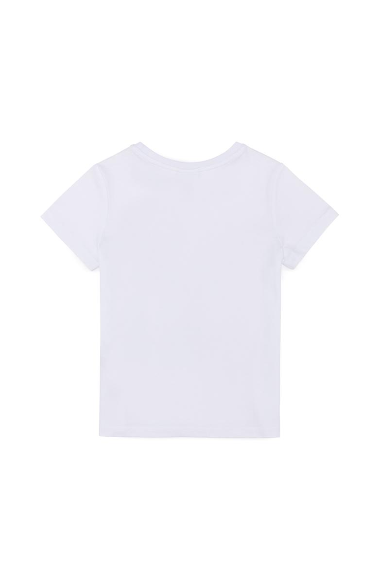 Çocuk Beyaz Bisiklet Yaka Tişört - 50266012002
