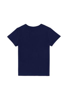 Çocuk Lacivert Bisiklet Yaka Tişört - 50266018005