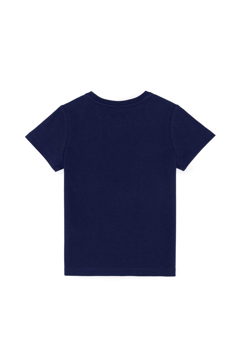 Çocuk Lacivert Bisiklet Yaka Tişört - 50266018005