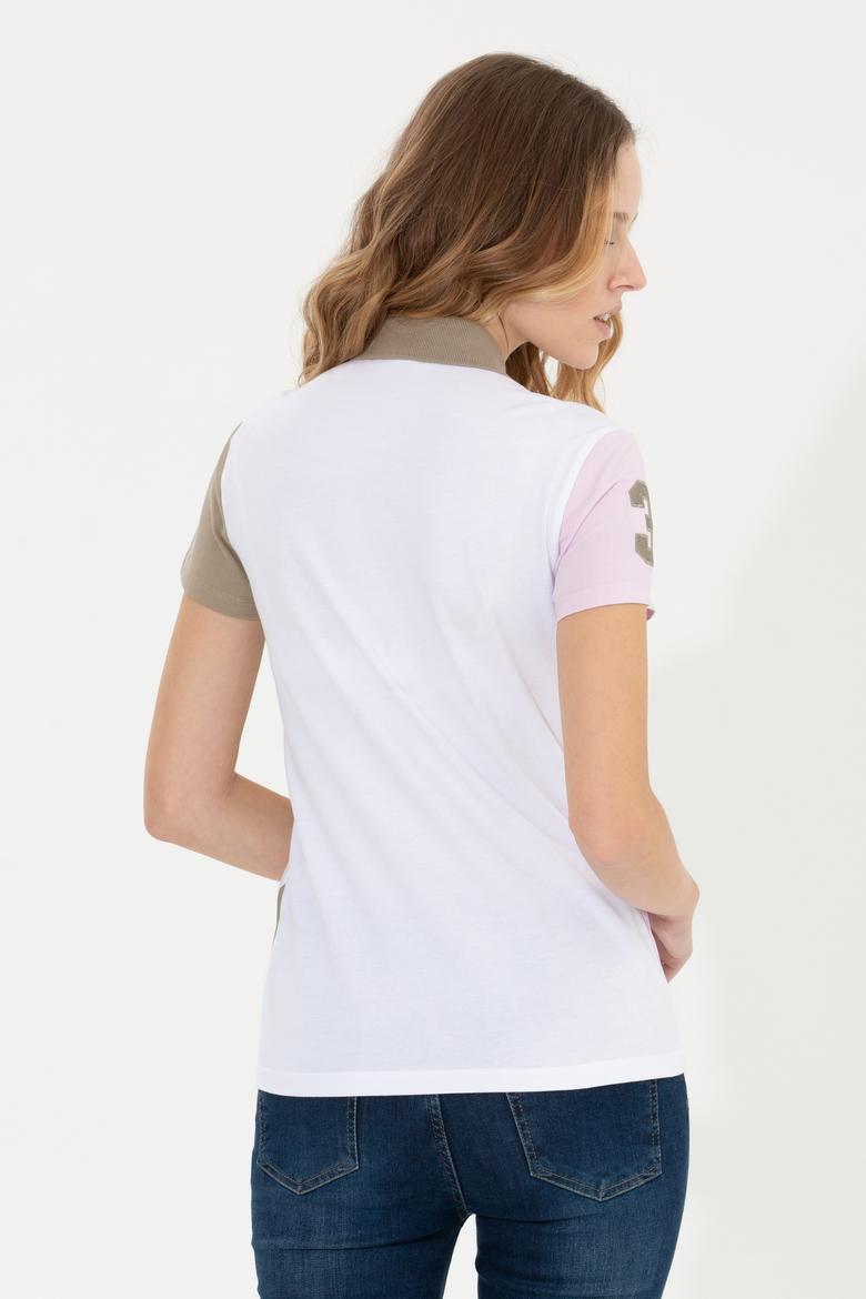 Kadın Manolya Polo Yaka Tişört - 50249030008
