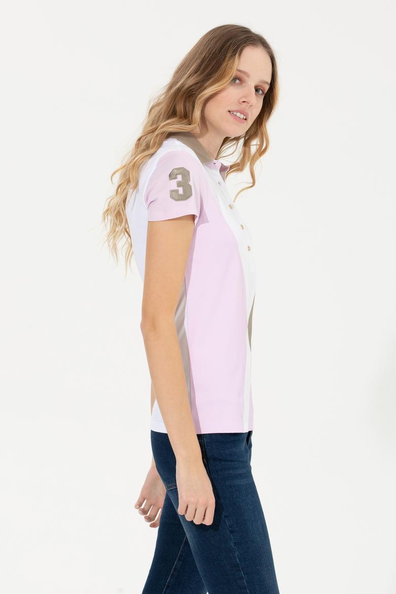 Kadın Manolya Polo Yaka Tişört - 50249030008
