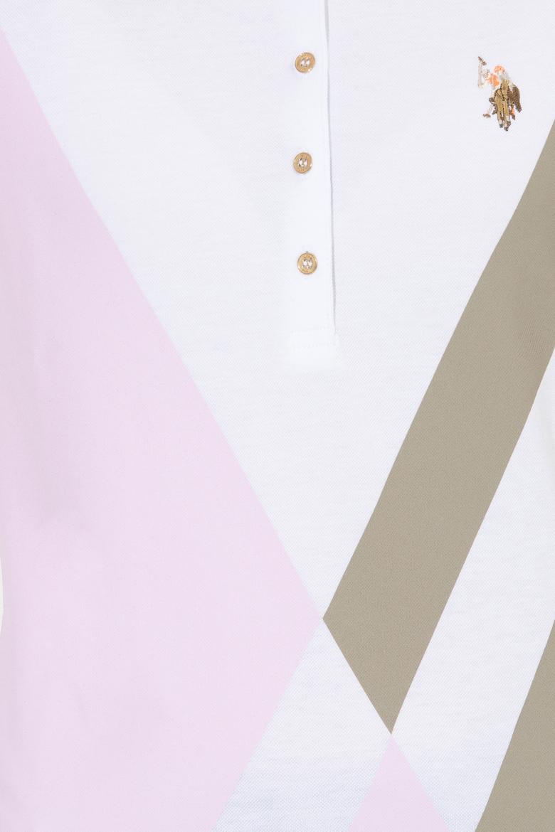 Kadın Manolya Polo Yaka Tişört - 50249030008