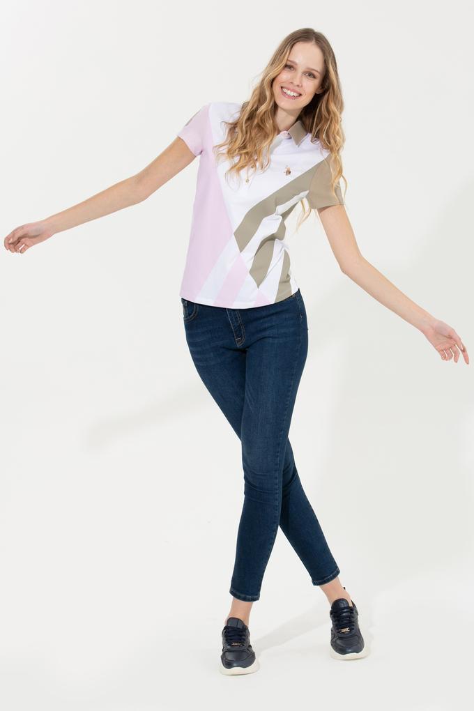 Kadın Manolya Polo Yaka Tişört