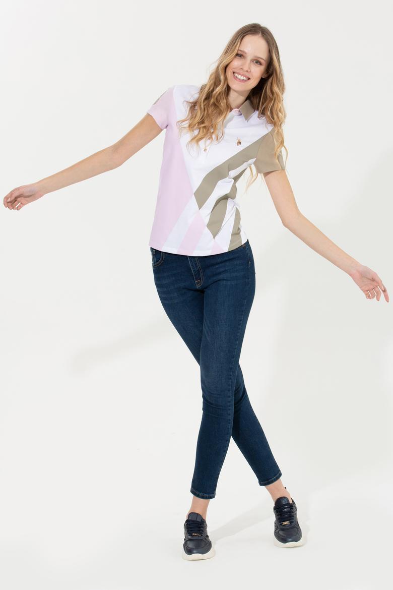 Kadın Manolya Polo Yaka Tişört