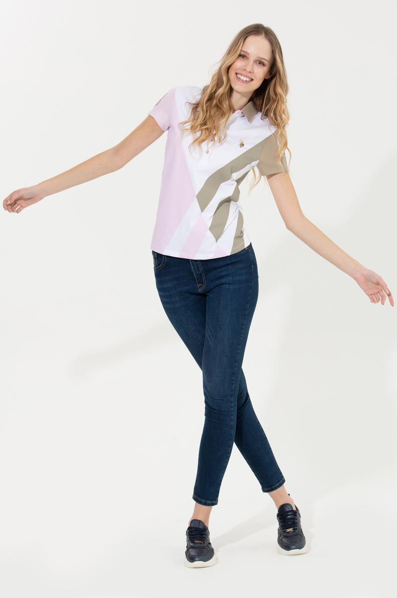 Kadın Manolya Polo Yaka Tişört